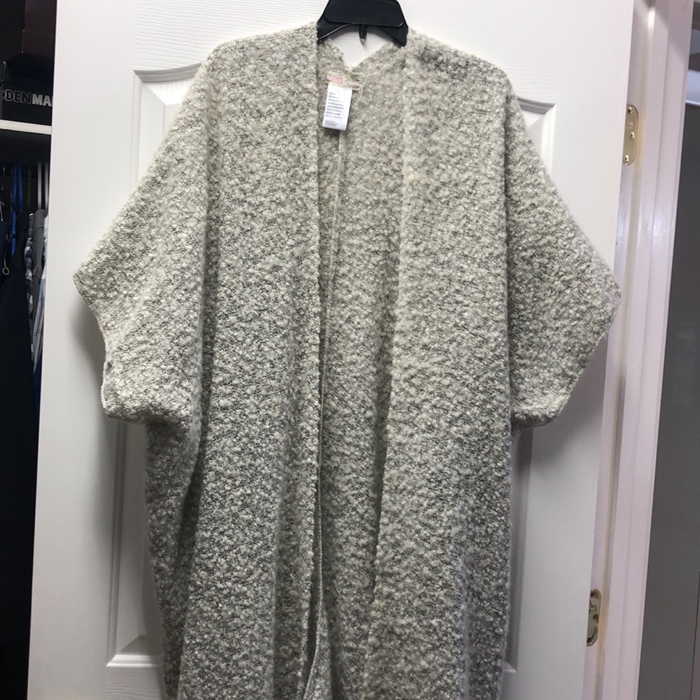 Oversized Free People blanket cardigan